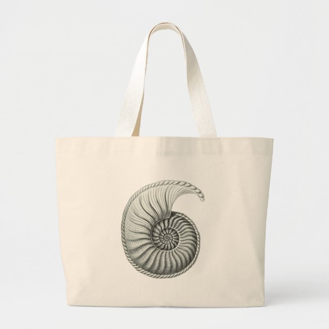 Ammonite Large Tote Bag (Front)