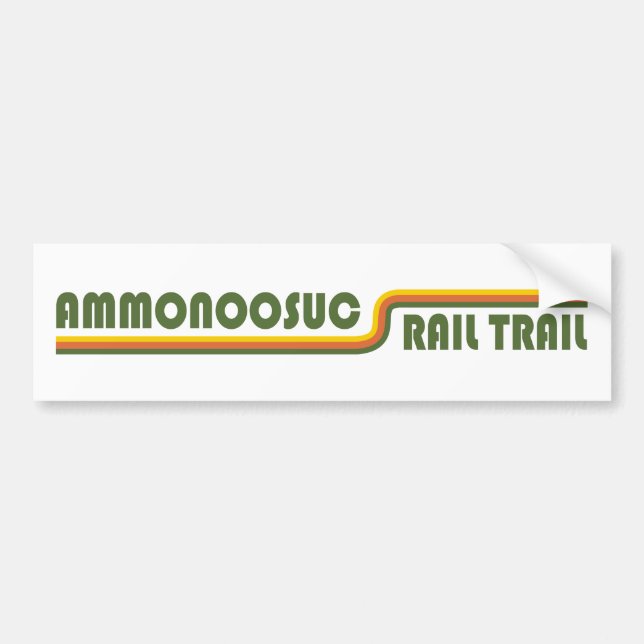 Ammonoosuc Rail Trail New Hampshire Bumper Sticker (Front)
