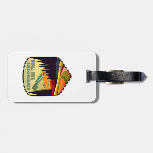 Ammonoosuc Rail Trail New Hampshire Colors Luggage Tag (Back Horizontal)