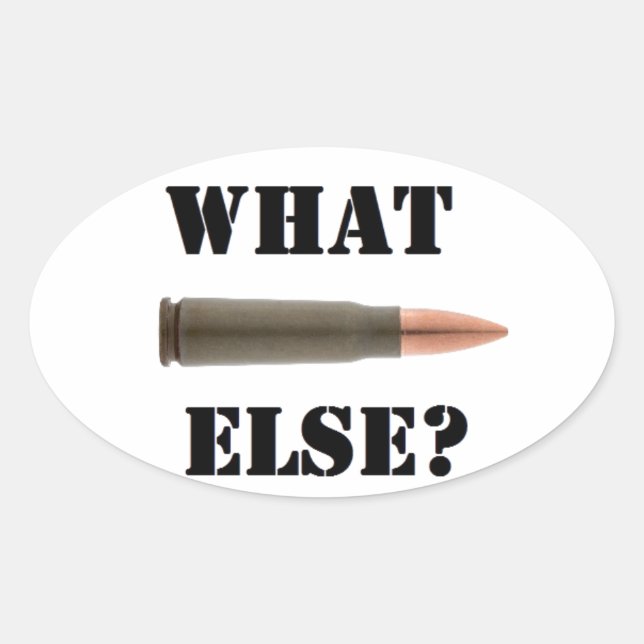 Ammunition 7.62x39 oval sticker (Front)