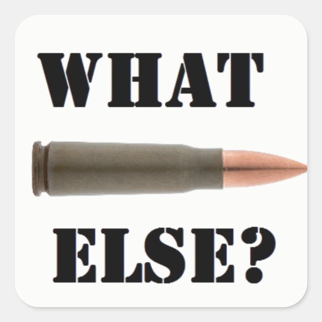 Ammunition 7.62x39 square sticker (Front)