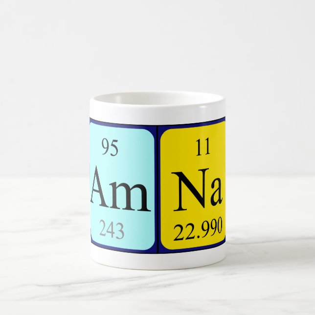 Amna periodic table name mug (Center)