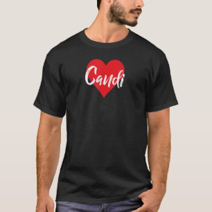 Amo A Candi Primer Nombre Yo Corazón T-Shirt