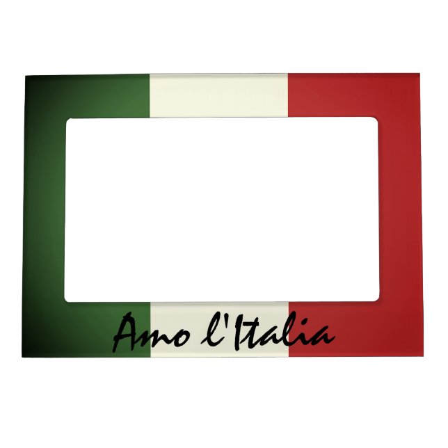 Amo l'Italia Italy Magnetic Picture Frame (Front)