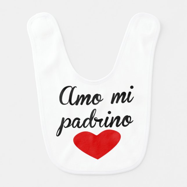 Amo Mi Padrino Bib (Front)