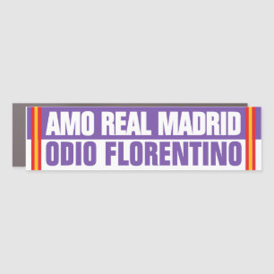 AMO REAL MADRID CAR MAGNET