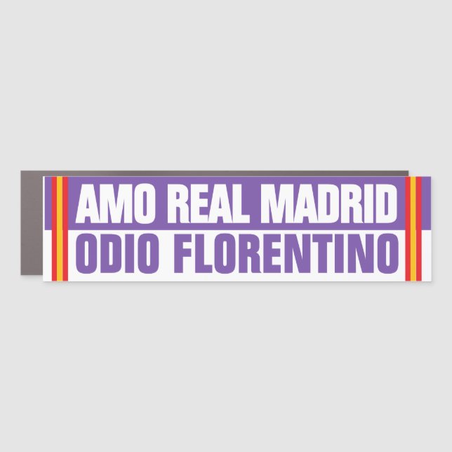 AMO REAL MADRID CAR MAGNET (Front)
