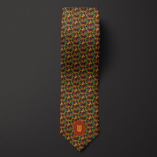 Amoeba-like Pop Art Fractal Neck Tie