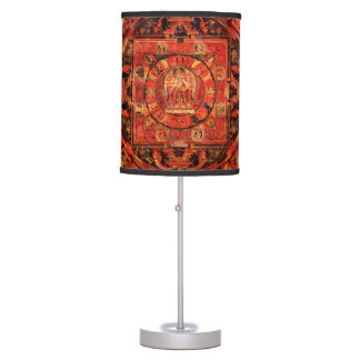 Amogapasha Mandala Thangka Table Lamp