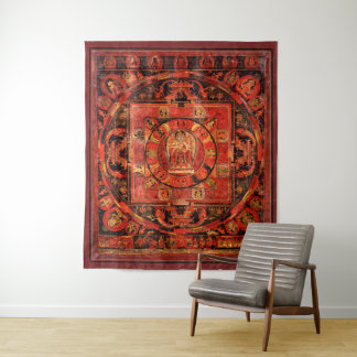 Amogapasha Mandala Thangka Tapestry