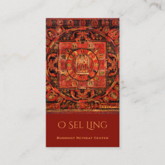 Amogapasha Thangka Buddhist Retreat Business Card