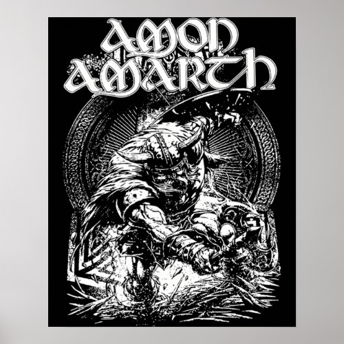 Amon Amarth Fan Art Tribute Design Poster