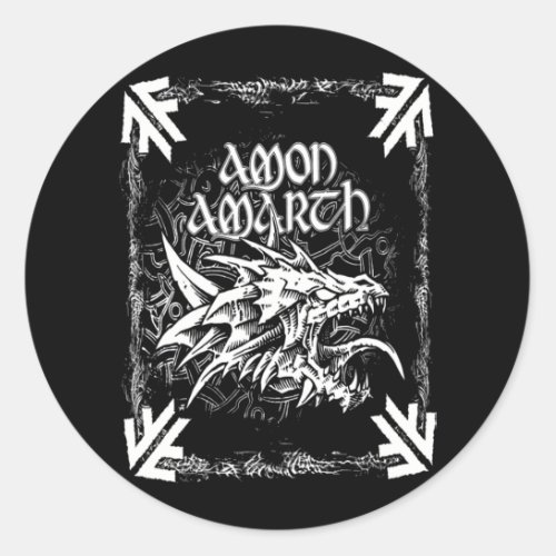 Amon Amarth Perfect Gift For Fans Classic Round Sticker