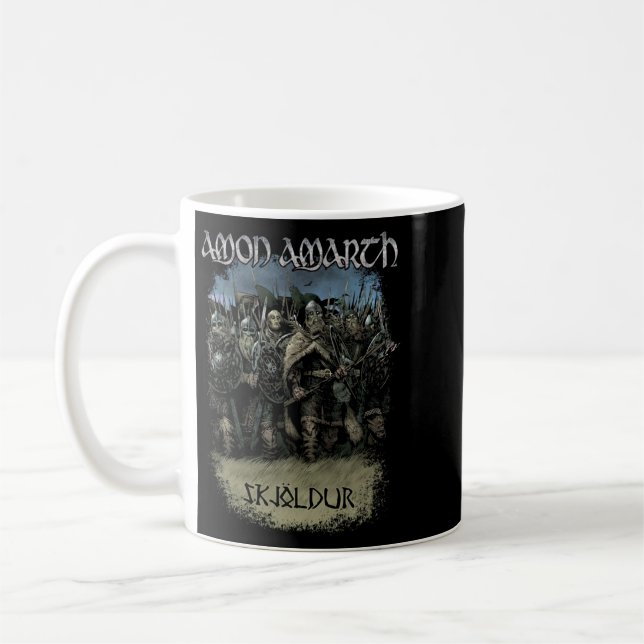Amon Amarth Vintage Look Fan Gift Coffee Mug (Left)