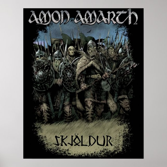 Amon Amarth Vintage Look Fan Gift Poster (Front)