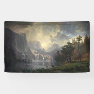 Among Sierra Nevada California mountain landscape Banner