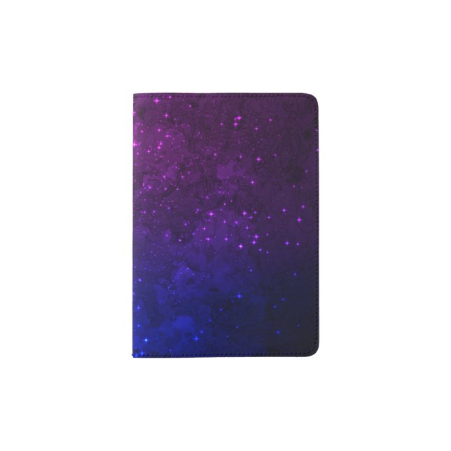 Among Stars in the Blue and Purple Galaxy Passport Holder (Front)