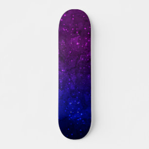 Among Stars in the Blue and Purple Galaxy Skateboard