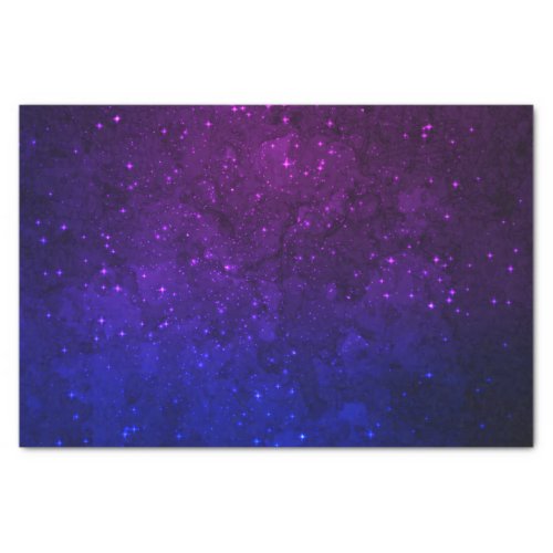 Among Stars in the Blue and Purple Galaxy Tissue Paper