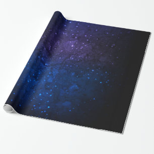 Among Stars in the Galaxy Wrapping Paper