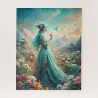 Among the Flowers Jigsaw Puzzle