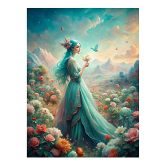 Among the Flowers Poster