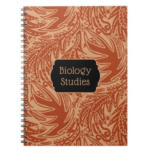 Among the Leaves Biology Studies School Notebook