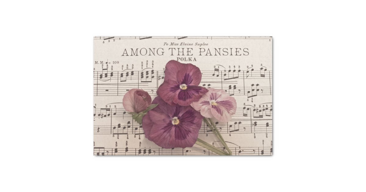 Among The Pansies Tissue Paper Zazzle