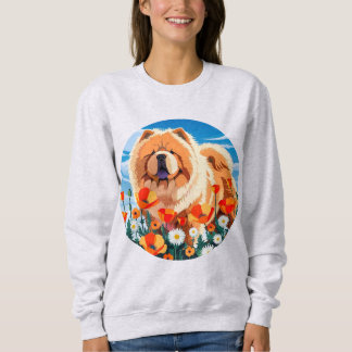 AMONG THE POPPIES Chow Sweatshirt