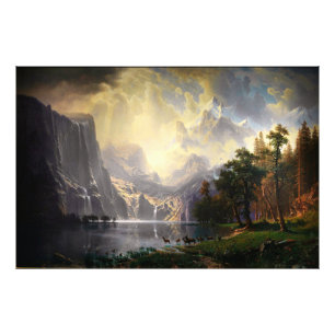 Among the Sierra Nevada by Albert Bierstadt Photo Print