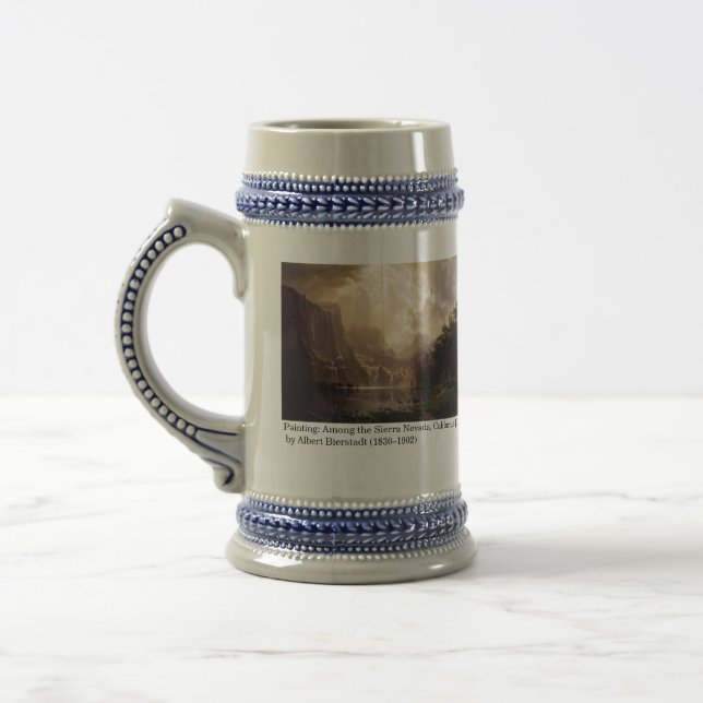 Among the Sierra Nevada, California  Beer Stein (Left)
