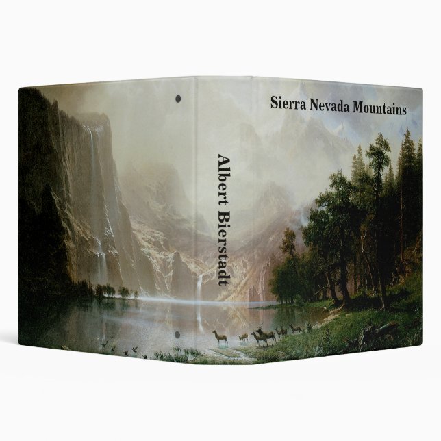 Among the Sierra Nevada Mountains by Bierstadt Binder (Background)