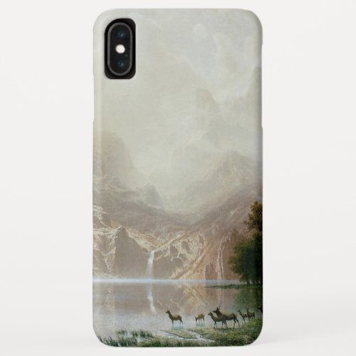Among the Sierra Nevada Mountains by Bierstadt iPhone XS Max Case