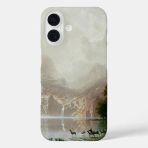 Among the Sierra Nevada Mountains by Bierstadt iPhone 16 Case