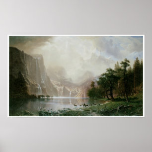 Among the Sierra Nevada Mountains, California Poster