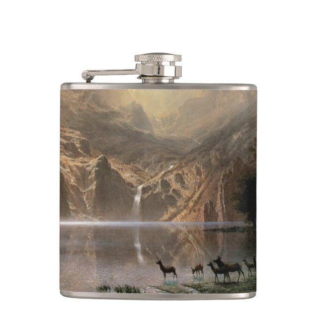 Among the Sierra Nevada Mountains Hip Flask (Front)