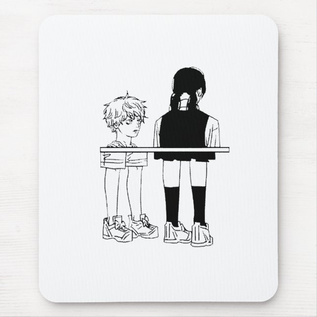 Among Us Denji & Asa  Mouse Pad (Front)