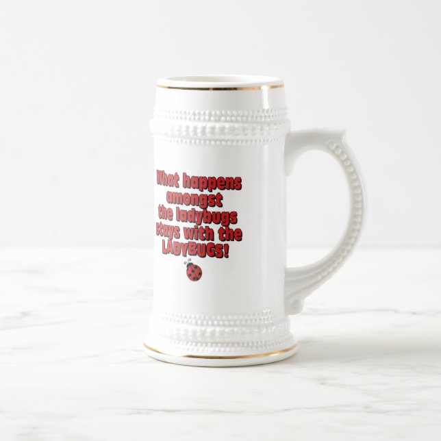 Amongst the ladybugs beer stein (Right)