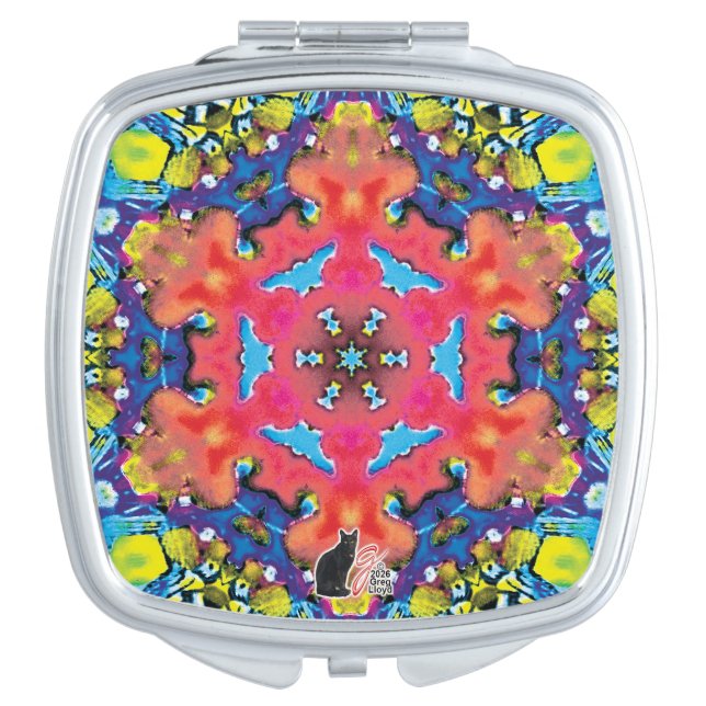 Amonium Kaleidoscope Compact Mirror (Front)