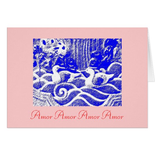 "Amor Amor Amor Amor" Cards (Front Horizontal)