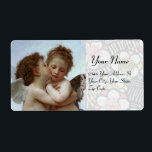 Amor and Psyche as Children Wedding Party Label<br><div class="desc">Elegant , artistic and classic design rielaborated from L'Amour et Psyche,  enfants oil painting by William-Adolphe Bouguereau (1825 -1905).</div>