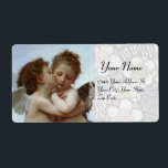 Amor and Psyche as Children Wedding Party Label<br><div class="desc">Elegant , artistic and classic design rielaborated from L'Amour et Psyche,  enfants oil painting by William-Adolphe Bouguereau (1825 -1905).</div>