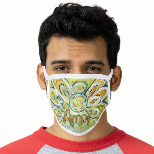 Amor Angel Art Custom Design Face Mask (Worn Him)