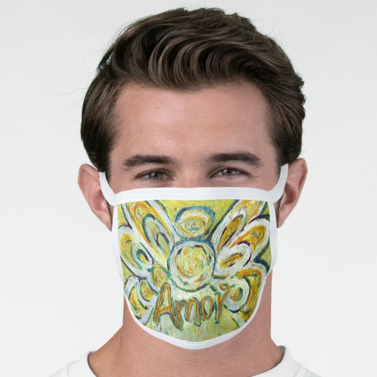 Amor Angel Art Custom Design Face Mask (Worn Him)