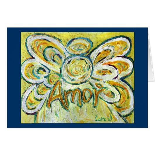 Amor Angel Greeting Card (Front Horizontal)