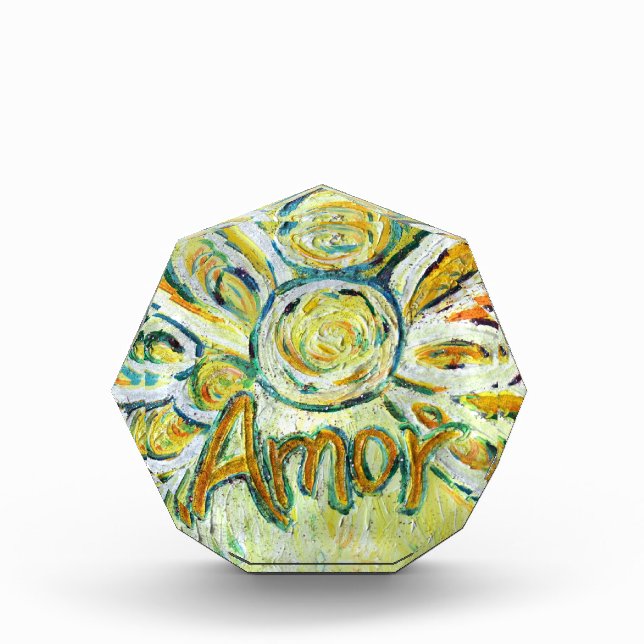 Amor Angel Word Art Custom Award Paperweight (Front)