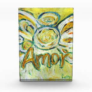 Amor Angel Word Art Custom Award Paperweights