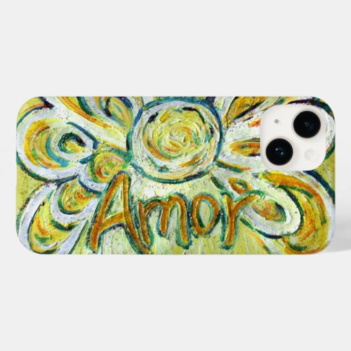 Amor Angel Word Art Custom iPhone Case