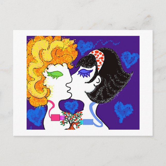 Amor + chips + fantasias postcard (Front)