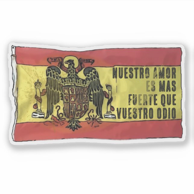 AMOR CONTRA SU ODIO STICKER (Front)